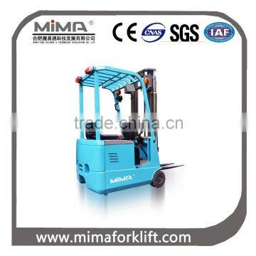 1000-1500kg 3-wheel Full-AC electric forklift