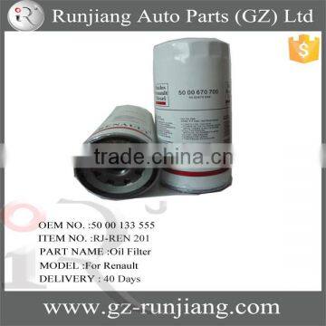 50 00 133 555 / 8000239 oil filter for RENAUL car parts