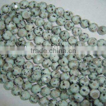 Gemstone marber round beads faceted jewelry