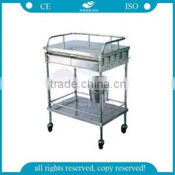 AG-SS041 Stainless steel medical patient clinic instruments trolley