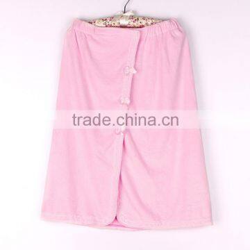 quick dry soft pink women microfiber bathrobes