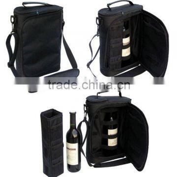 Hot sale leather wine case portable wine carrier