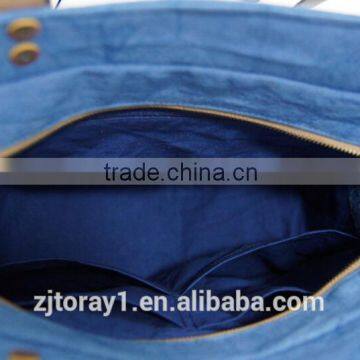 Leather Canvas Bag In Shopping Bag Beach Bag Handbag photo-4