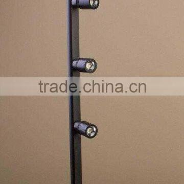 AC100-240V Sliver/Black 3*1W led jewelry cabinet light