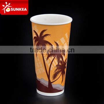 Custom Logo Print Cold Drink Paper Cups