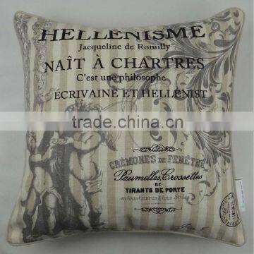 Marble pillar printed decorative cushion