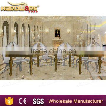 hotel led semi-circle table,white MDF top semi-circle dining led table