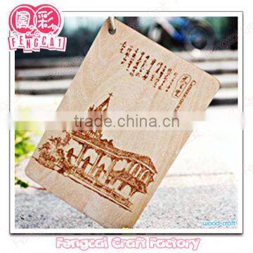 Wooden Postcard Souvenir (wooden craft in laser cut&engraving)