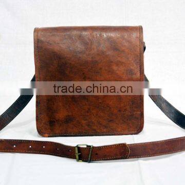 Real Goat Leather Handmade Messenger Shoulder Bag Cross Body Ladies Bag Purse Satchel Sling Handmade Bag