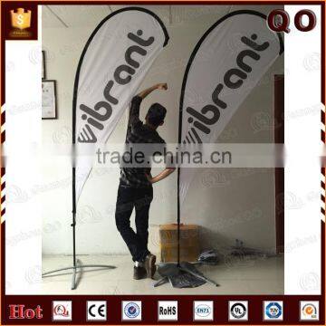 Printed swooper beach flag flying banner for advertising