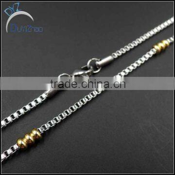 stainless steel box chain necklace jewelry