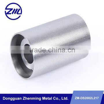 custom straight type aluminum sleeve bush polished finished metal bushings