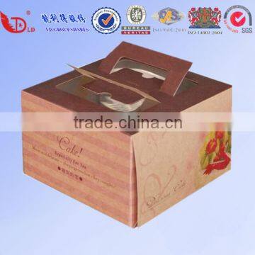 Best price customized paper cake box with handle
