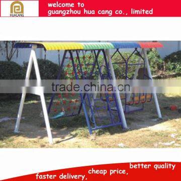 Hanging Baby Swing , metal outdoor playground swing with slides sets for Kids