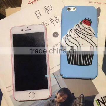 PC Case with a Small Mirror Design in Babysbreath Ice Cream Case for iPhone 6s