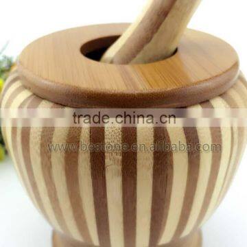 Custom Logo Bamboo Garlic Masher With Lid photo-5