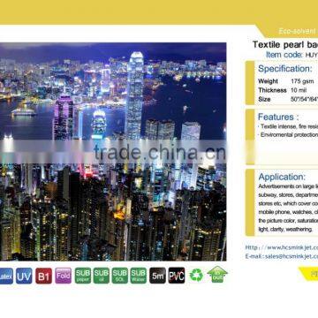 PVC-free Advertising Textile Pearl Backlit Fabric for Jewerly Light Box
