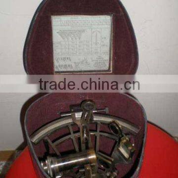 8 inch German sextant with leather Box