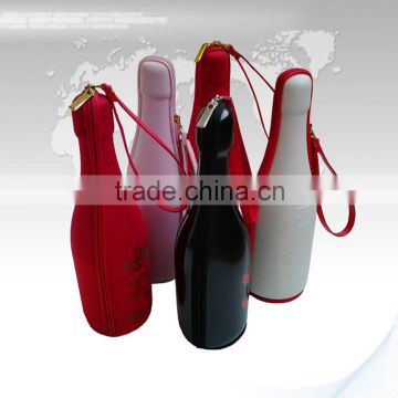 Portable pretty high quality wine bottle cooler Bag