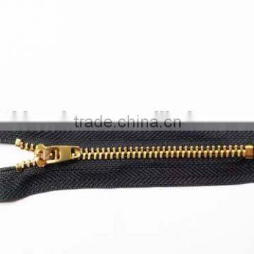 4# metal zipper brass zipper close end zipper 4YG brass slider zipper jeans zipper