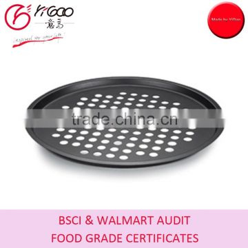 eco-friendly nonstick oven safe 13" pizza pan round