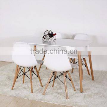 Home Furniture Plastic wooden square rectangular Table and chair No 1541cd