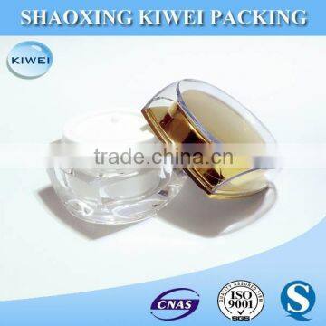 5ml acrylic jar with lid in gold