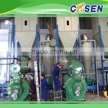 3 Phases Electric Power 0.8 - 6.0 t/h Automatic Wood pellet Production Line