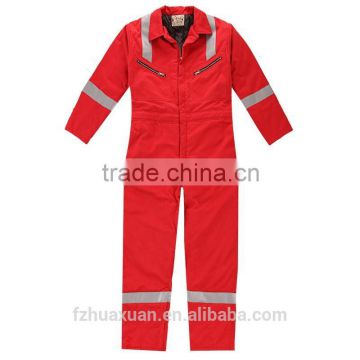 reflective plus size flame retardant workwear, T/C fabric garment, safety uniform