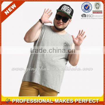 Mens custom logos stringer oversized tank top (YCT-C0134)