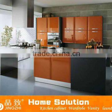 Sale to Small apartment mdf lacquer kitchen cabinet prefab gloss kitchen cabinet design