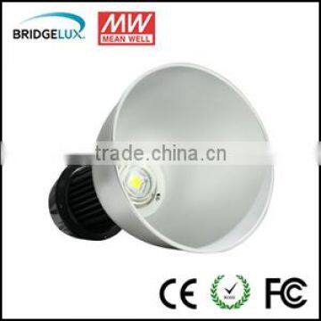 Bisu 130w led high bay light fixture with Bridgelux led MeanWell driver 3 years warranty for light weight steel garage
