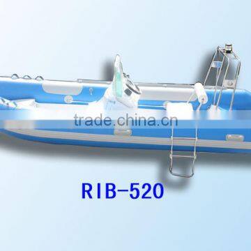 RIB520 Boat Rubber Boat Inflatable Boat Rigid Hull With CE photo-2