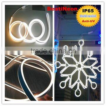 50m ultra thin neon light double side bright/outdoor flexible neon rope 3000K