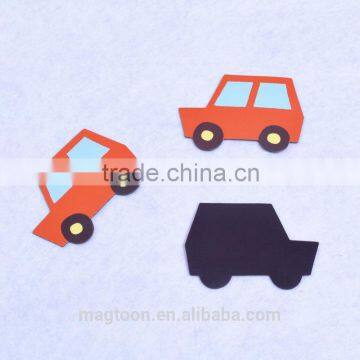 Custom creative car shape high quality cheap paper fridge magnet