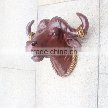 factory custom made high quality resin cow head