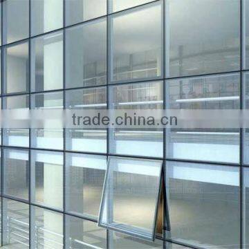 frameless tempered glass curtain wall from china manufacturer