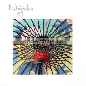 Kanzashi Colorful Hand Painted Handmade Japanese Colth Paper Umbrella photo-4