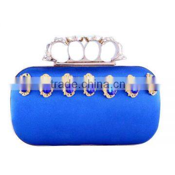 Fashion designer ladies wedding party bag manufacturer Italian style luxury crystal evening bag