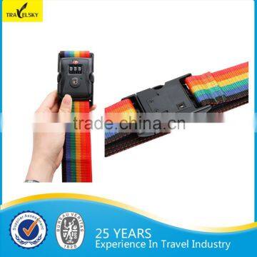 Adjustable TSA Locking PP Plastic Luggage Strap