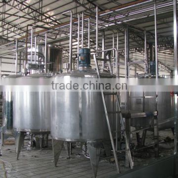 Fully automatic complete flavored yoghurt processing machinery with pouch package