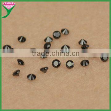 Hot Sale 1.25mm Round Brilliant Cut Synthetic Black Nano Spinel Gemstone for Decoration Free Sample photo-2