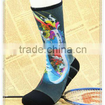 Sweet baby cute socks with different types of plants and trees
