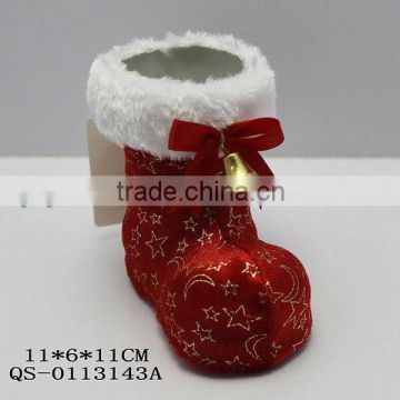 Plastic christmas boots decoration