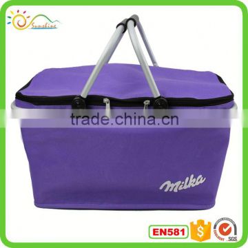 Waterproof straw baskets with handles