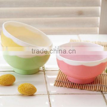 wholesale kitchen products , high grade small size plastic double color bowls