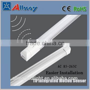 guzhen high lumen led tube 12W/15W/18W T8 motion sensor led tube 2ft, 3ft, 4ft, 5ft AC90-265V motion sensor led tube lamp