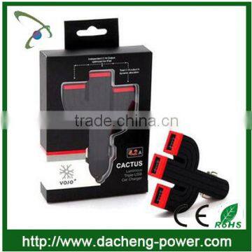 Newly 4.2A 3 Port USB Car Charger for Iphone
