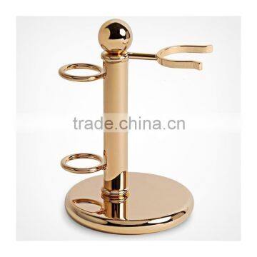 Professionla Gold Shaving Brush Stand / 100% Stainless Steel shaving razor stand / Golden Shaving stand