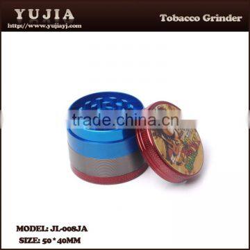 high class Convenience Smoking Accessories Metal Tobacco Grinder JL-008JA